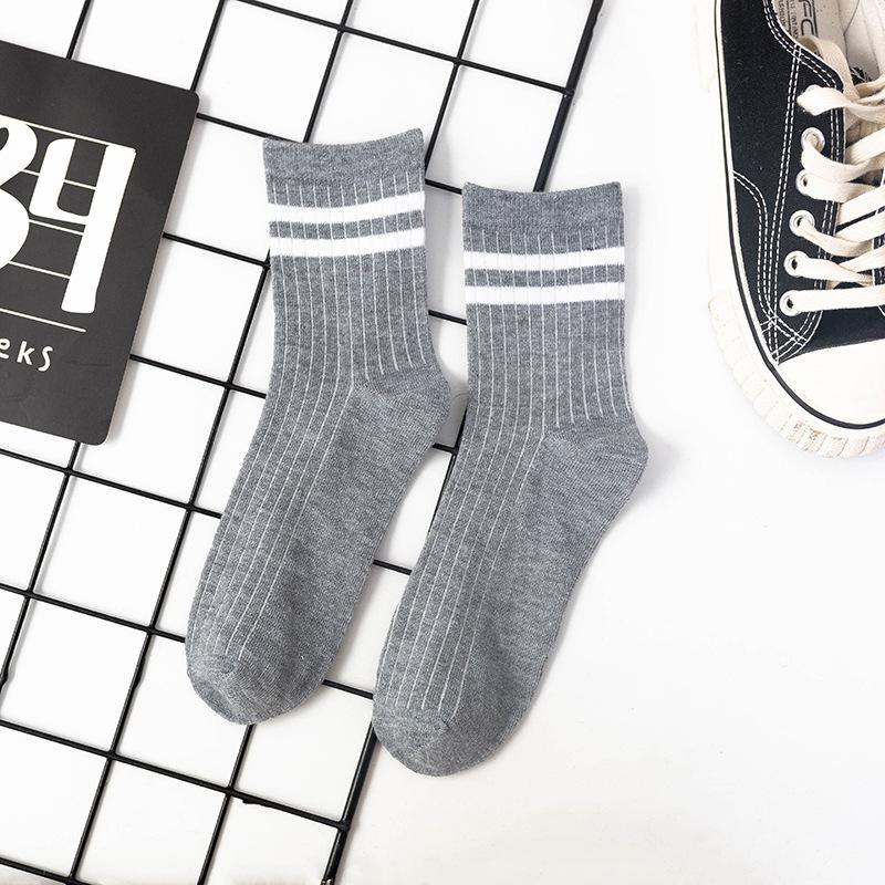 10 Pairs of Men's Autumn and Winter Business Leisure Versatile Classic Smoke A Parallel Bar Sweat Absorber Deodorant Tube Socks