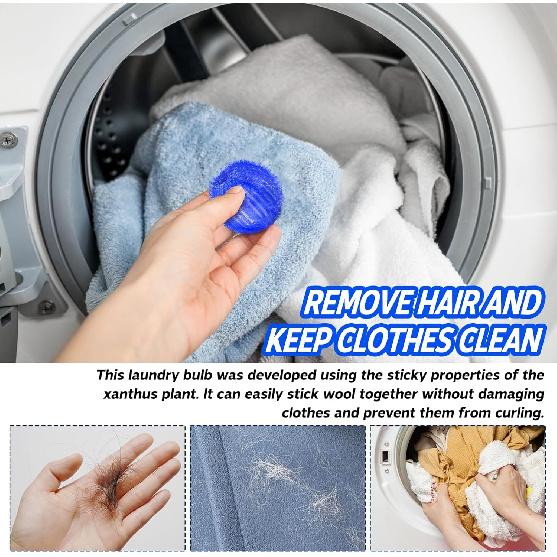 Pet Hair Remover for Laundry, 12 PCS - Reusable Dog & Cat Hair Remover Tool, Effectively Removes Pet Hair, Lint and Dander from Bedding and Clothing,