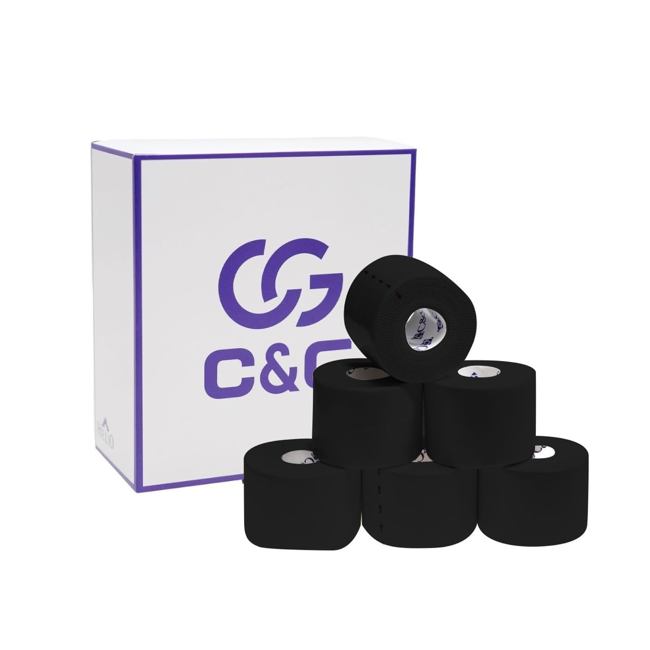 

Tape Black 50mm x 12m 6 rolls Compression Finger Knee C&G Non-Stretchable [Fixed Type/Non-Stretchable Type/Taping/White Tape/Fixed Taping]