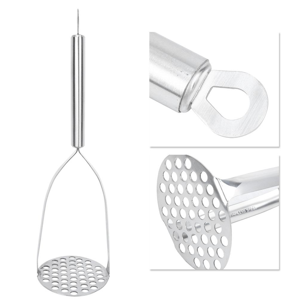 Thickened Stainless Steel Potato Masher Household Sweet Potato Fruit Baby Food  Supplement Masher
