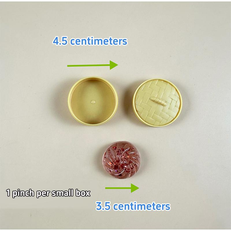 Colorful Crystal Steamed Bun Squishy Stress Reliever Dumpling With Steamer Basket Sensory Fidget For Student Desk Calming Gadget