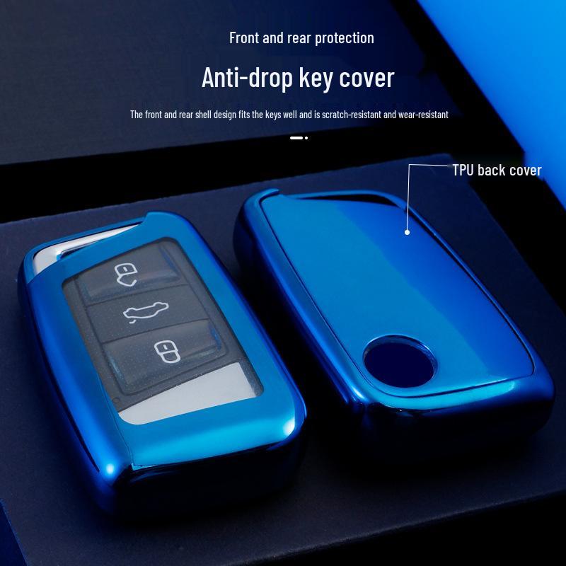 Etui na kluczyk Volkswagen Passat 2023 - Magotan B8 Nowy CC Powłoka ochronna z breloczkiem dla kobiet