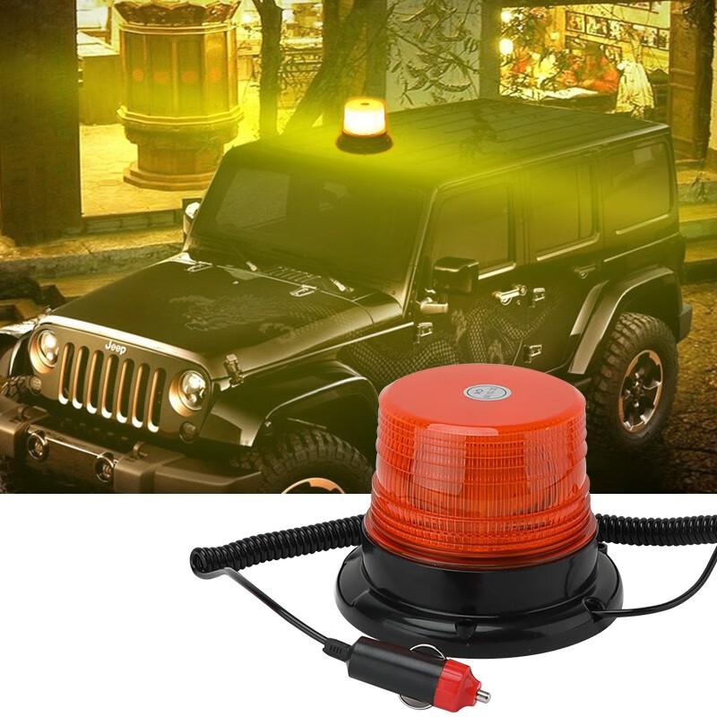 High Brightness LED Flashing Light, Automotive Engineering Vehicle Trailer, School Light Warning, Road Opening Strong Magnetic C