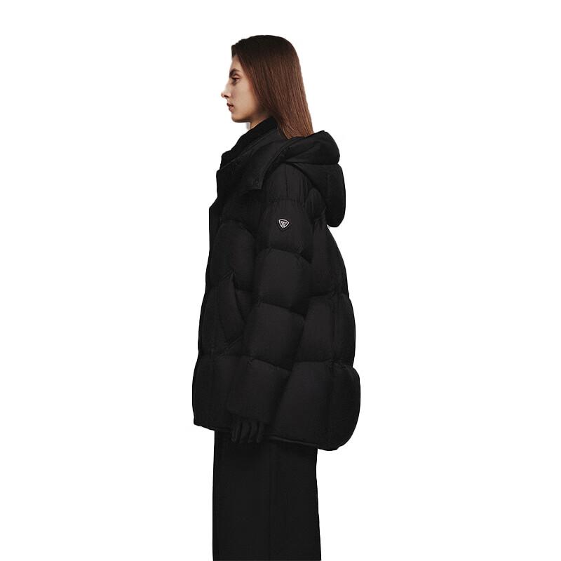 Tanboer Women's Brownie Detachable Hood Long Down Jacket