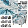 Floral Stretch Chair Cover Sofa Single Armchair Slipcover Highbackrest Protect Living Room Furniture Protector Home Decoration