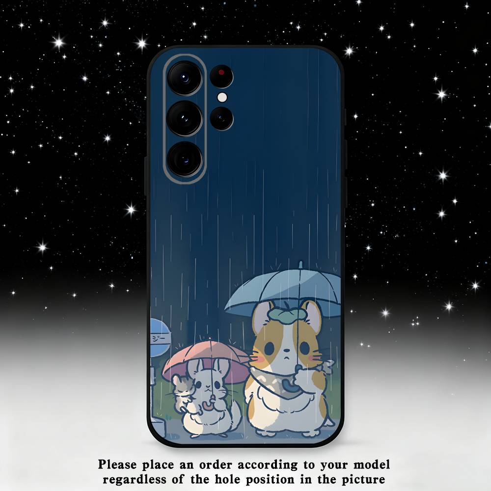 

Cartoon Corgi Cute Phone Case For Samsung S25,S24 Ultra,S20,S30 plus,S22 plus,S23,S30 Ultra 5G Silicone Black Shell Samsung S24Plus