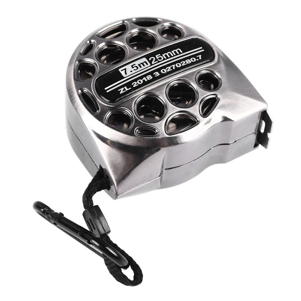 Edelstahl Maßband Doppelseitige Skala Hohl Design Einziehbarer Metrischer Lineal für