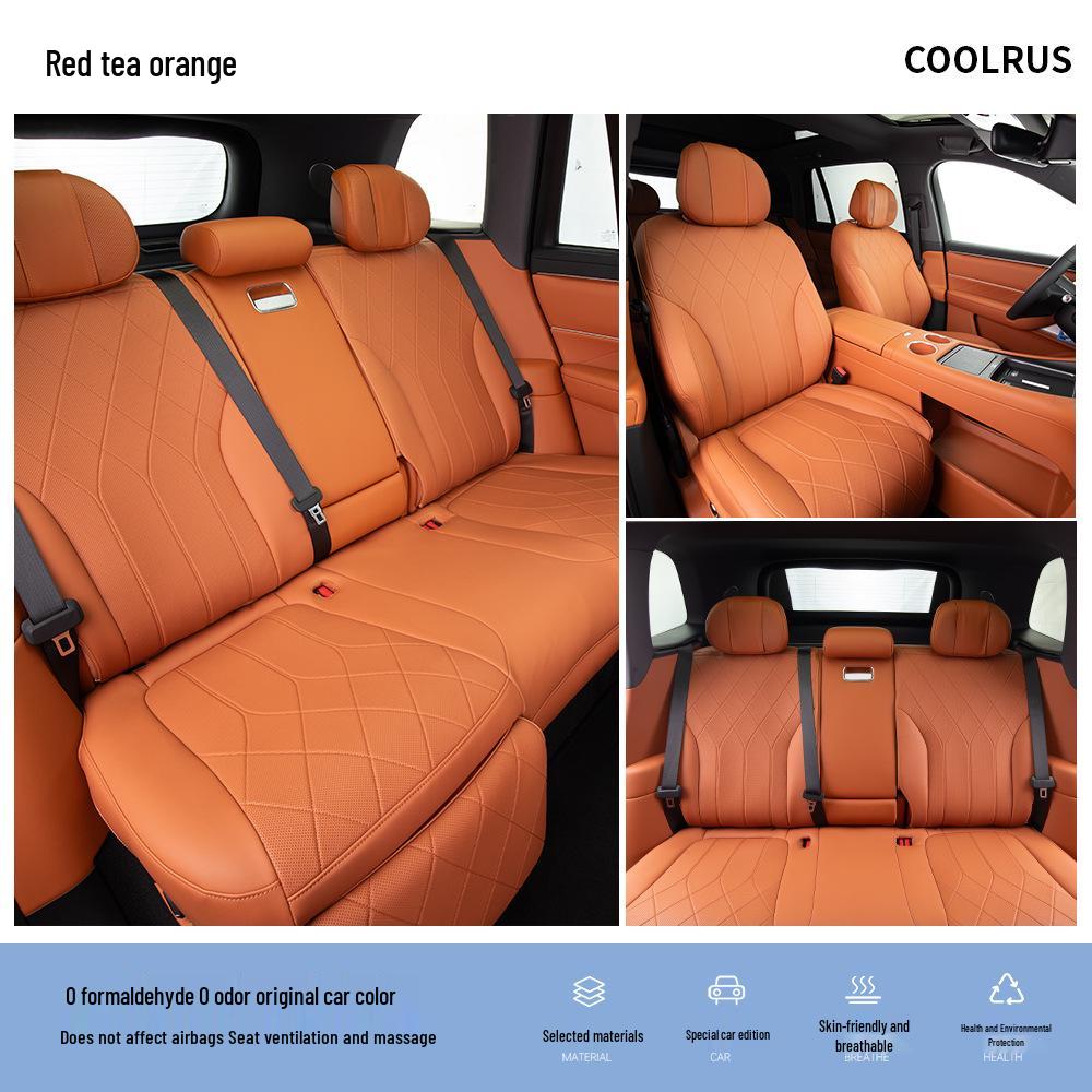 AITO M7/M8/M9 Seat Cushion: Breathable, Stain-Proof, Original Color, Ventilated Automotive Interior Decor. AITO M7 - Five-Seater
