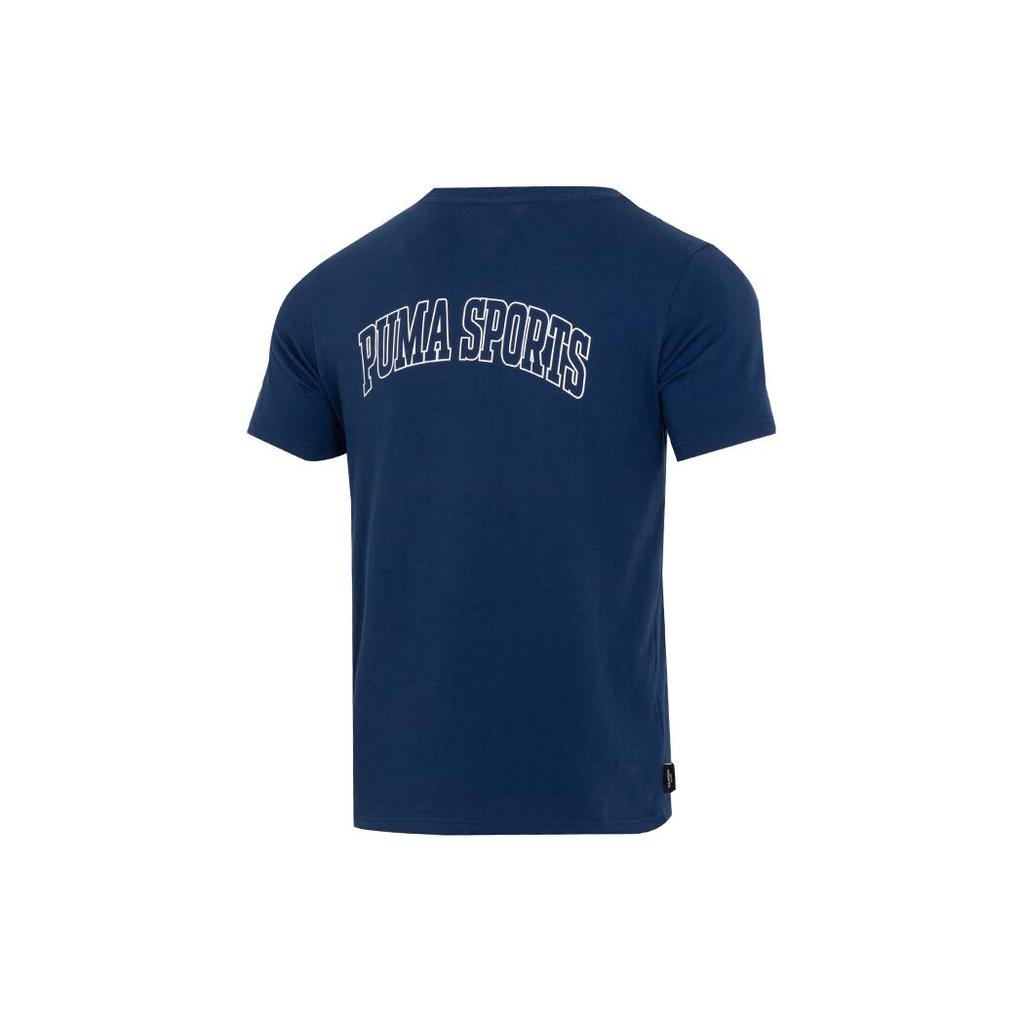PUMA T Shirts Men's Blue Crew Neck Moderate 630353-15