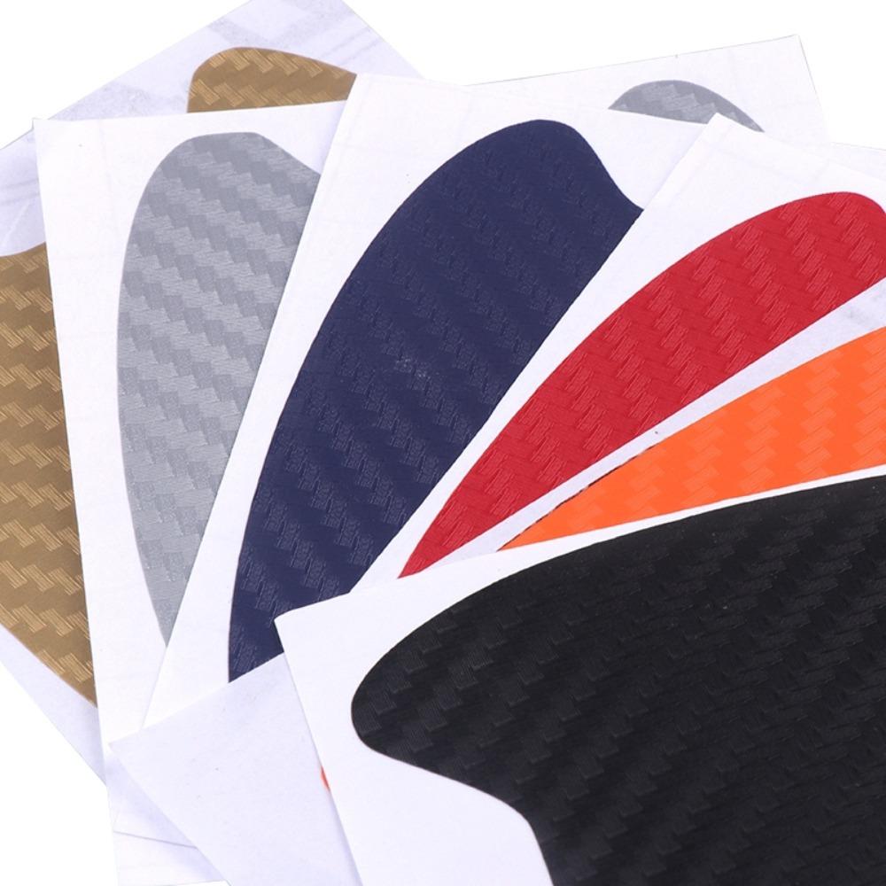 4Pcs/Set Universal Carbon Fiber Car Door Handle Sticker, Scratches Resistant Anti-Scratch Protection Film Cover Design