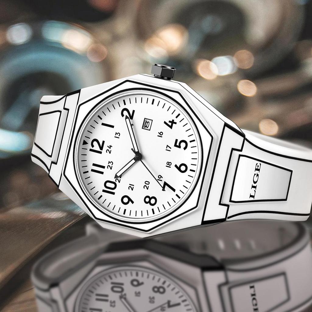 LIGE New Creative Men Watch Fashion Casual Comic Style Waterproof Men's Quartz Watch