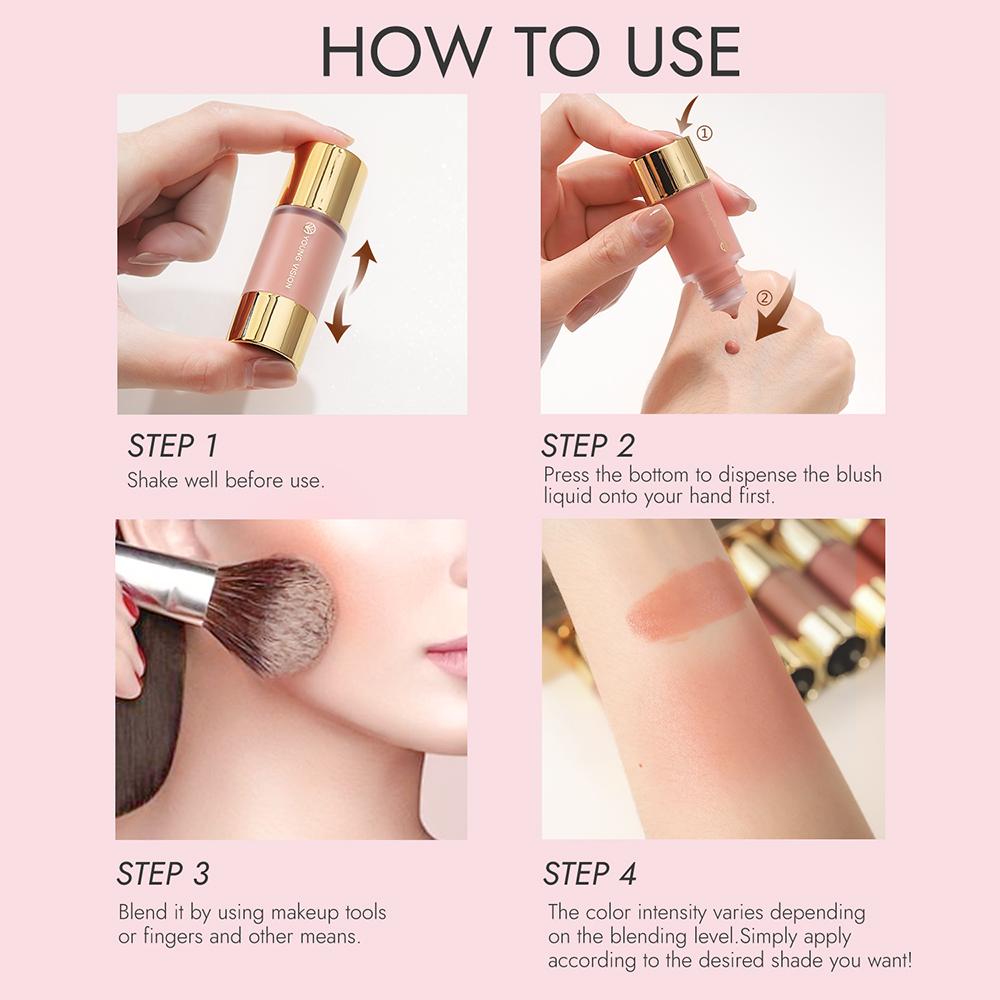 Young Vision Liquid Blush 7 Shades ,Dropper Liquid Blush