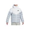 Nike Logo Zip-Up Hooded Down Jacket Men Outerwear White DV0754-100