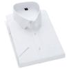 Herren Sommer Kurzarm Top Slim Fit Business T-Shirt Uni Professionelles Hemd Weißes Arbeitshemd