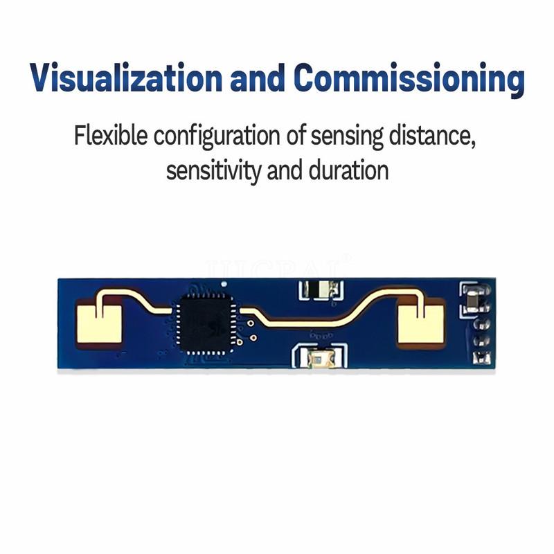 HLK-LD2410B Human Presence Sensor Module FMCW 24GHz Smart Millimeter Wave Radar Sensing Heartbeat Detection Sensors Sensitivity