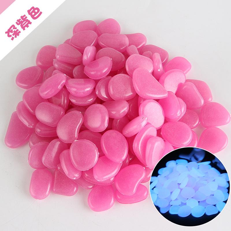 Pacote com 50 Pedras Fluorescentes Luminosas para Decoração de Aquário com Embalagem em Inglês