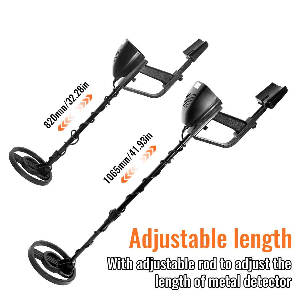 Metal Detector MD4070 for Coin Hunting Underground Depth Detection Gold Finder Waterproof Coil Adjustable Sensitivity LCD Screen