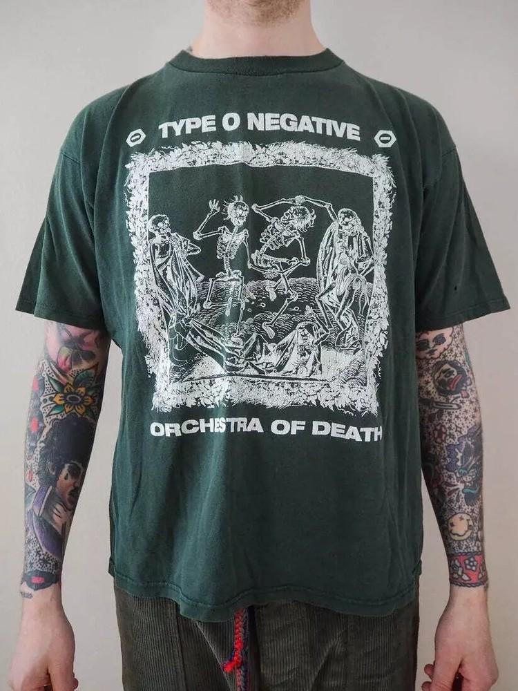 

Хлопковая футболка унисекс Type O Negative Orchestra of Death S-5XL Мужская Женская Унисекс Футболка S