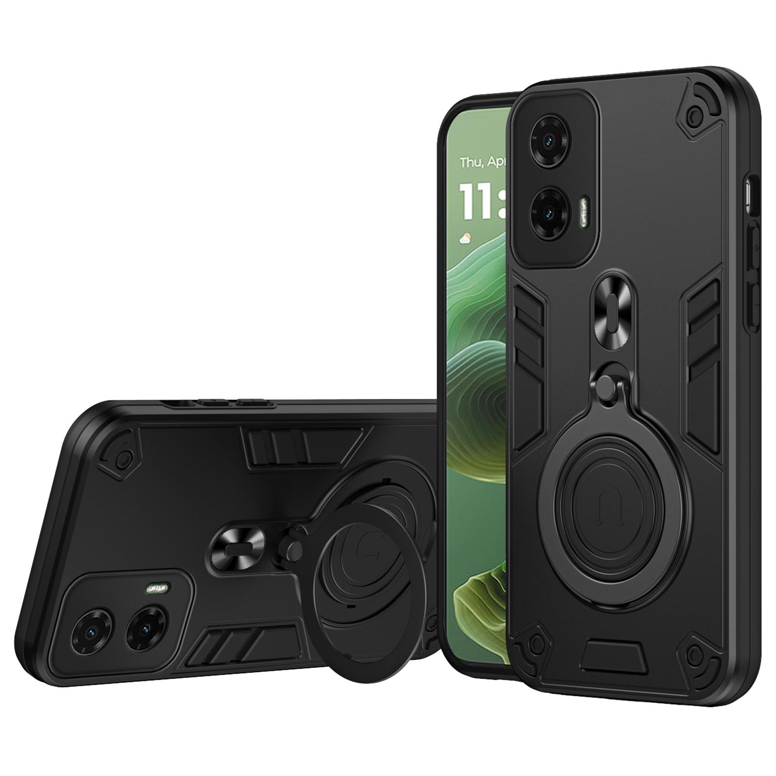 

Чехол для Motorola Moto G35 5G с вращающейся подставкой, PC+TPU, защита от падений, чехол для телефона A
