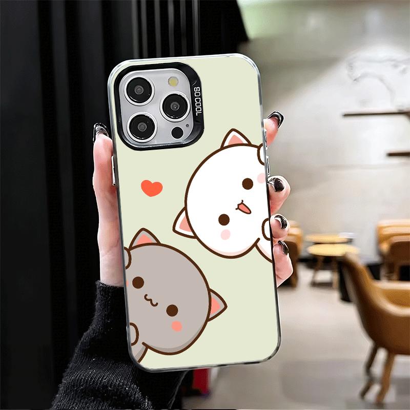 Cartoon Cute Peach Goma Shockproof Phone Case for iPhone 17 Air 16 16E 15 Pro Max 14 Plus 13 Mini 12 Back Cover Anti Fall Fundas