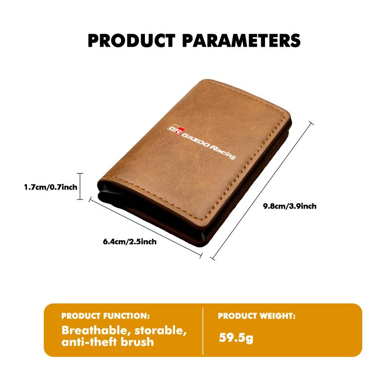 For Toyota Men's Car Anti Magnetic Anti Theft Storage Bag ID Credit Card Wallet Crown Yaris Corolla Prius Auris CHR Avalon GR
