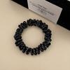 Colorful Rhinestones Cherry Elastic Hair Band For Women Girls Sweet Hair Ornament Scrunchie Hair Tie Crystal Hair Accessories