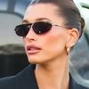 Women's Sunglasses, Single-beam Oval Sunglasses, Retro Sunglasses.