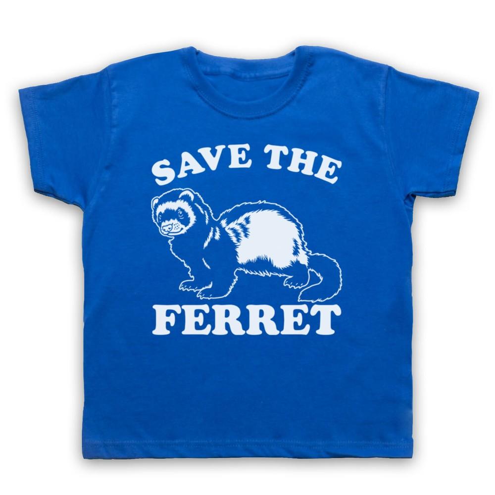Save The Ferret Animal Rights Protest Slogan Kids Childs T-Shirt