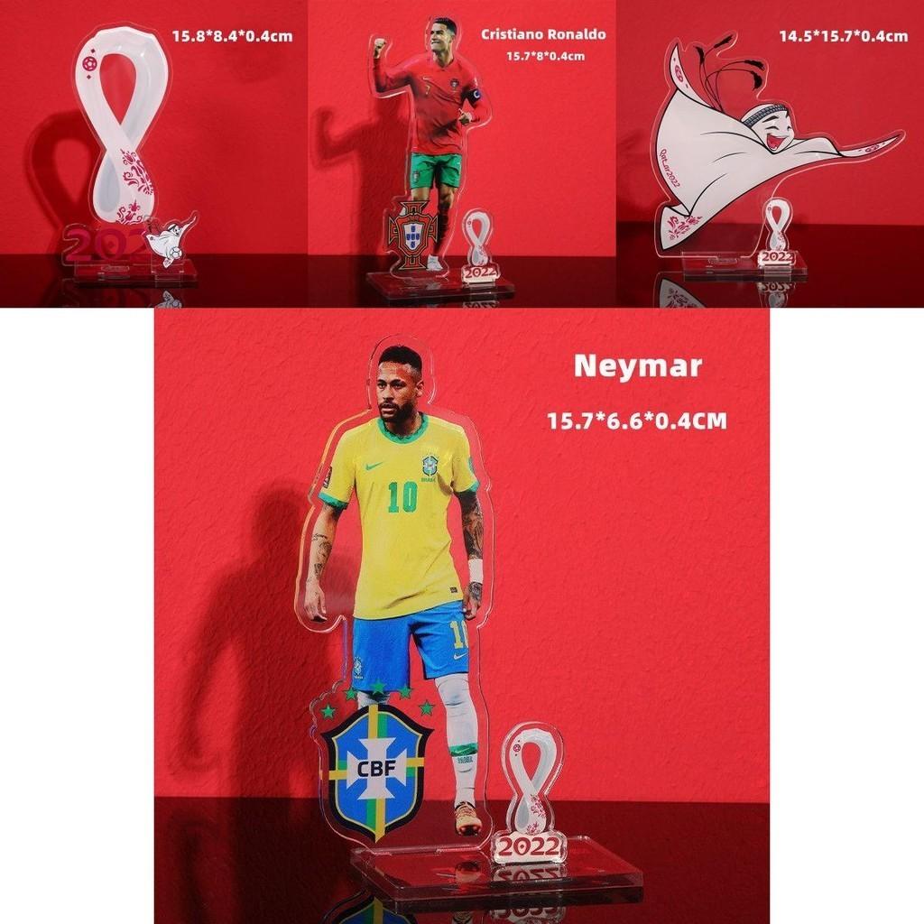 Football Star Mascot Logo Acrylic Handmade Toy Perfect For Fans Of Neymar Messi And Ronaldo