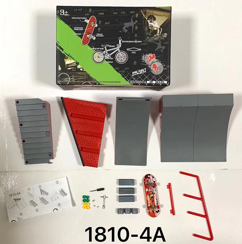 Street Stall Finger Skateboard Ramp Set - Kids' Toy & Gift for Stunt Scenes