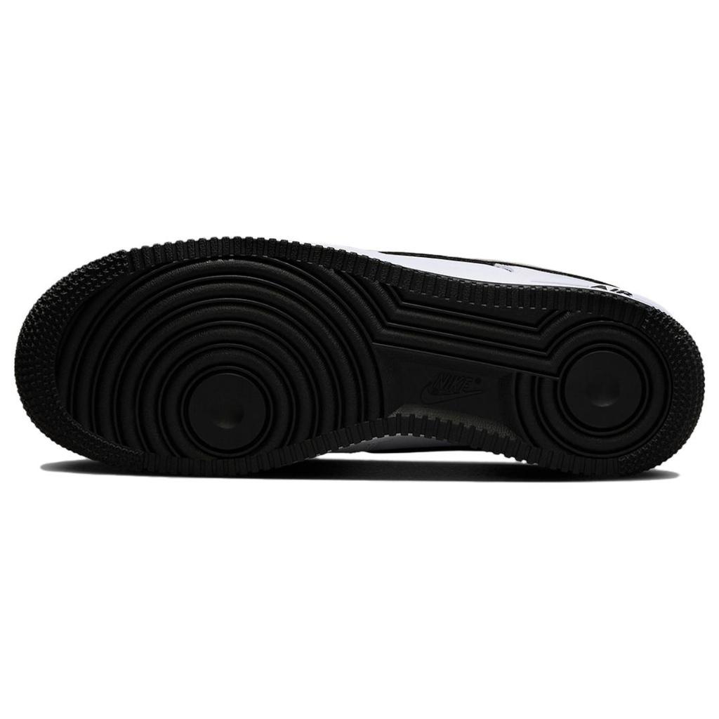 Nike Air Force 1 '07 Low White Black Outline Swoosh Sneakers DV0788-103