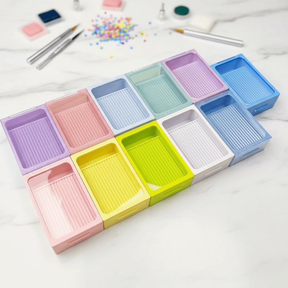 2-in-1 Perler Bean Box 15 Slot Bean Spatula Fuse Bead Sorting Organizer Box Handmade DIY
