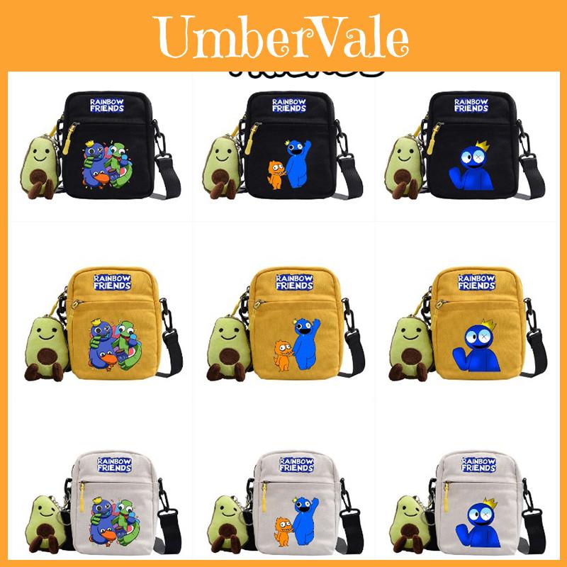 Stylish Crossbody Bag For School And Travel With Rainbow Friends Design