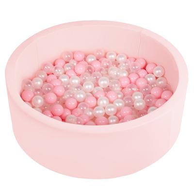 Ball Pool Ball Pool for Baby Kids 90x30cm/200 Balls Balls Round, Pink: Powder Pink/pearl/transparent