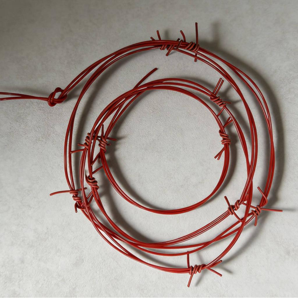 Fake Thorn Vine Spooky Prop Artificial Wire Chain Holiday Decoration Bendable Home Decor No Watering for Haunted House