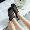 Women's Plus Size Low-Cut Invisible Socks - Ice Silk, Anti-Slip, Thin Cotton Sole, Spring/Summer