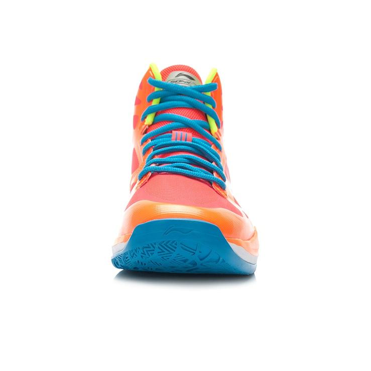 Li Ning Sonic 3 BB Lite Mid Basketball Shoes Men Sneakers Orange Blue ABPK021-6