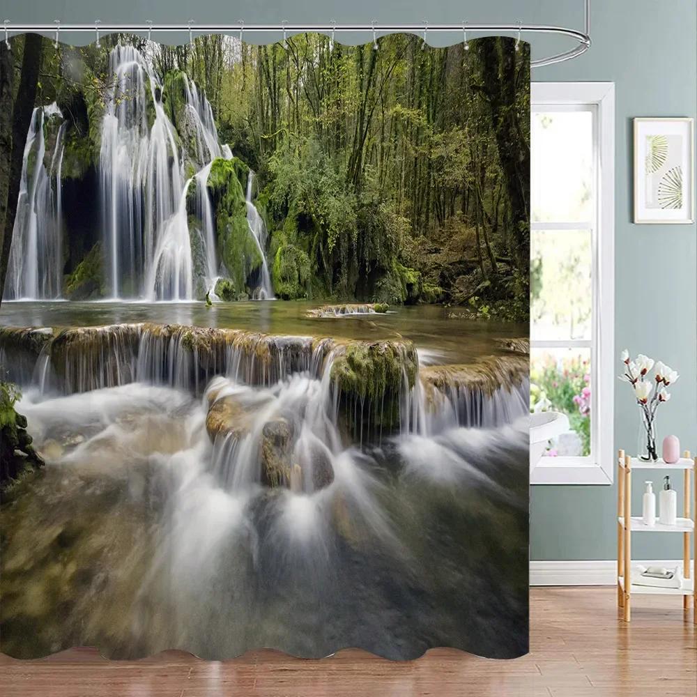 

Multi-Style Bathtub Curtain With Hooks Waterproof Washable Quick Hang For Home Hotel Apartment Bathroom W60H190(CM)-1 Pcs