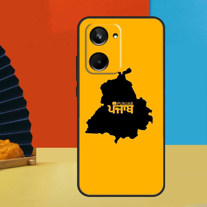 Punjab Map Outline For Realme GT7 Pro GT6 10 11 12 13 14 15 Pro Plus C55 C67 C63 C61 C53 C31 C65 C71 C75 Case