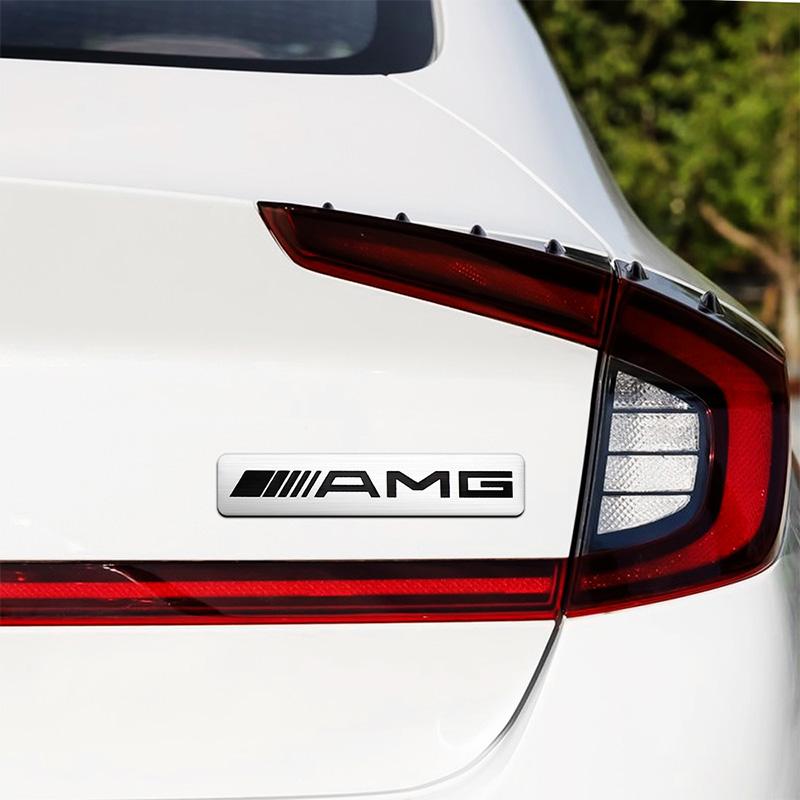 Car Logo Aluminium Sticker Decals Trunk Badge Decorative Accessories For Mercedes Benz AMG GLE GLS CLA CLE GLC CLS GLA W223 W213