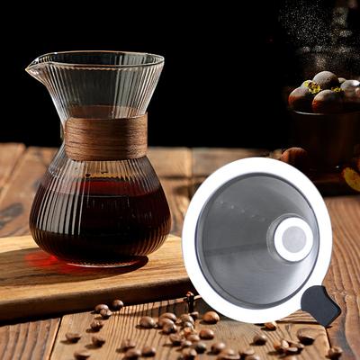 Paslanmaz Çelik Filtreli Cam Kahve Su Isıtıcısı Damlama Espresso Kahve Paylaşım Potu Kahve Potu Damlatıcı Cafe Barista Araçları