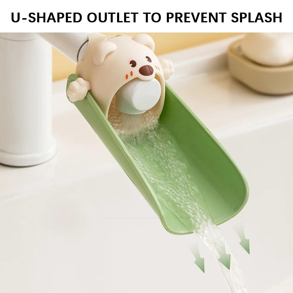 Cartoon Faucets Spout Extenders Splash-Proof Multipurpose Fun Baby Hand Washing Assistant For Kitchen Sink Faucet Accessories