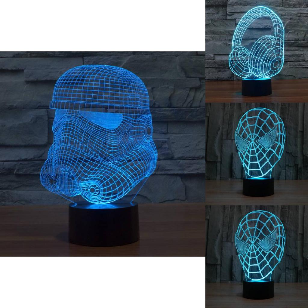 Super Mario 3d Night Light With Touch Control And Remote For Bedroom Decor