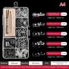 1Set Eyeglasses Nose Pads With Screwdriver Soft Silicone Air Chamber Glasses Anti-slip Nose Pad Screw Replacement Repair Tools