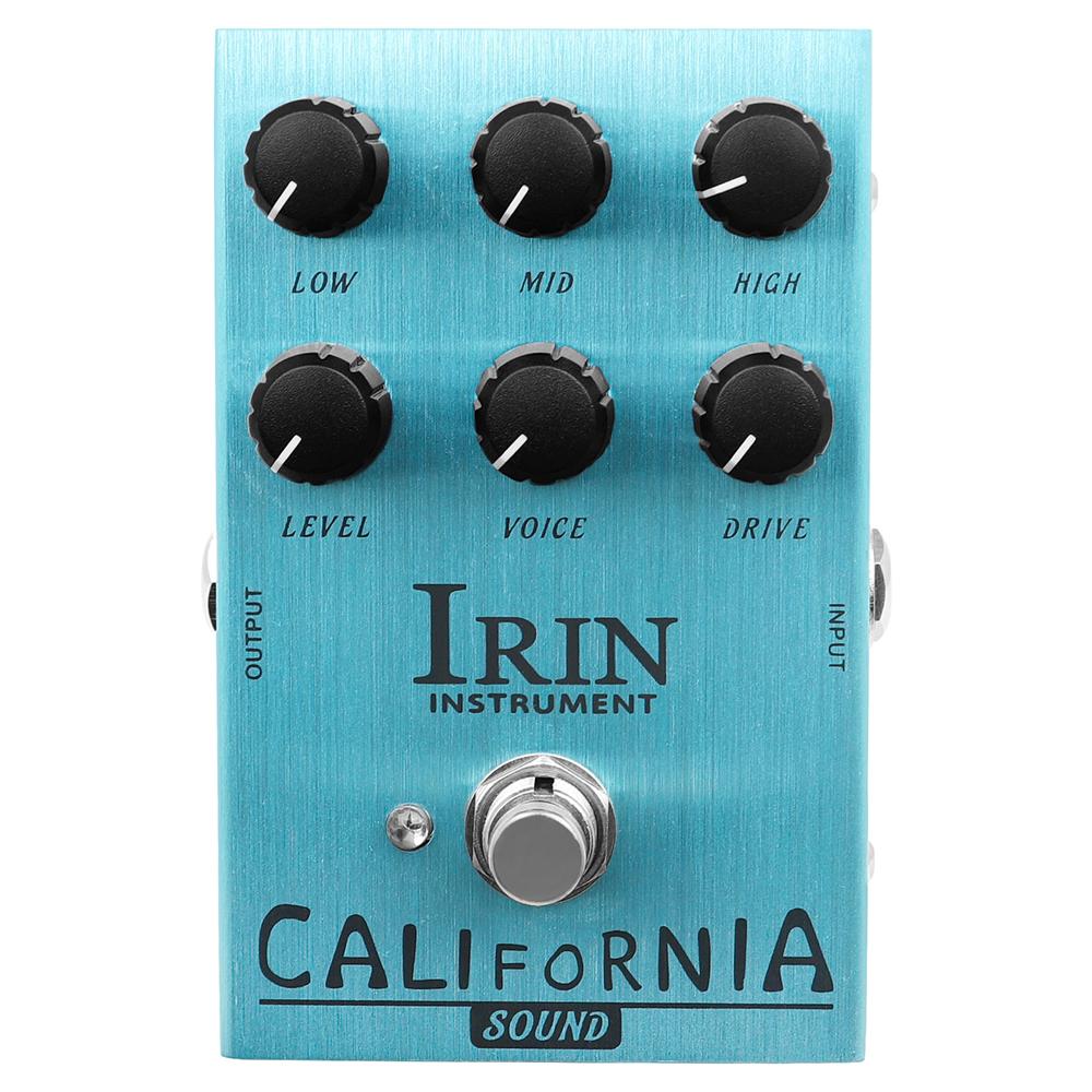 IRIN AN-32 California Sound Amp Simulator Overdrive Distortion Pedal Rock Tones from OD to Dist Pedal for Electric Guitar Effect