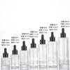 Frosted Glass Dropper Bottle 20-100ml, Straight Shoulder Essential Oil Serum Container for Skincare