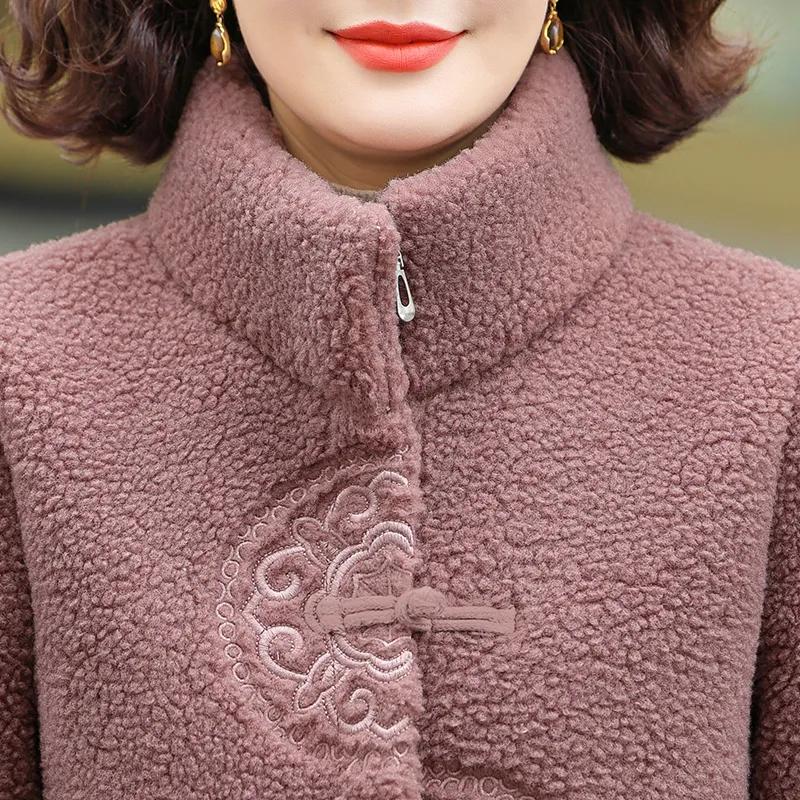 Winter Women's Cotton-padded Jacket, Granular Plus Velvet Thick Padded Jacket, Warm Jacket, Clothes