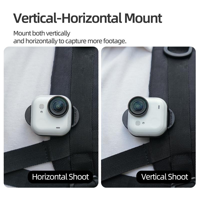 Magnetic Backpack Clip for Insta360 GO Ultra Quick Release Anti-shake  Backpack Mount Holder for GO Ultra Camera Accessories