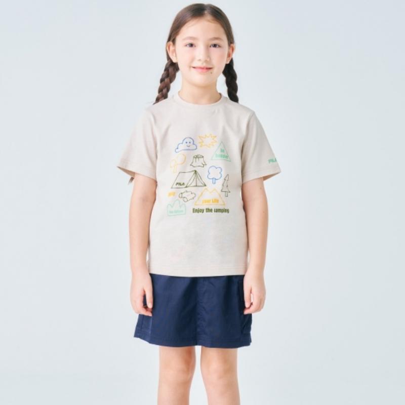 [fila Kids] Girls Camping Graphic Skirt Pants  Fk2skf2101f Did  q0zFk2skf2101fDid