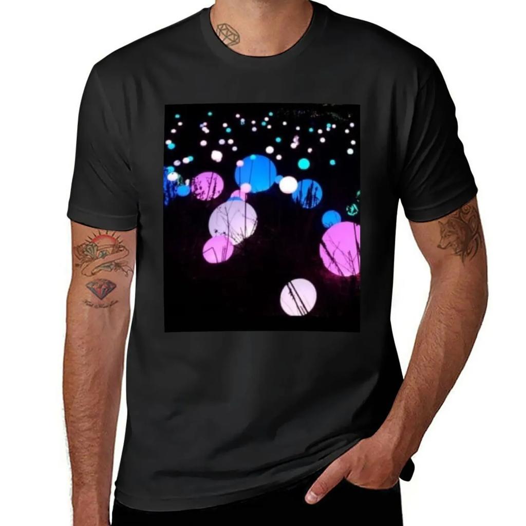 Glow In the Dark Spheres T-Shirt Anime Shirts Graphic Tees Men Clothes